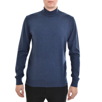 Brokers Sweater Turtleneck-Indigo