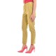 Motel Long Stripped Trousers-Green/Fuchsia