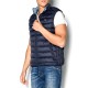 Brokers Sleeveless Reversible Jacket With Rubber Logo-Navy