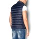Brokers Sleeveless Reversible Jacket With Rubber Logo-Navy