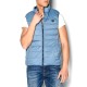 Brokers Sleeveless Reversible Jacket With Rubber Logo-Navy