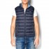 Brokers Sleeveless Reversible Jacket With Rubber Logo-Navy
