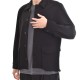 Diverse Relaxed Fit Button Up Overshirt-Black Diverse Relaxed Fit Button Up Overshirt-Black
