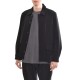 Diverse Relaxed Fit Button Up Overshirt-Black Diverse Relaxed Fit Button Up Overshirt-Black
