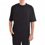 Diverse Loose Fit Crewneck T-Shirt-Black