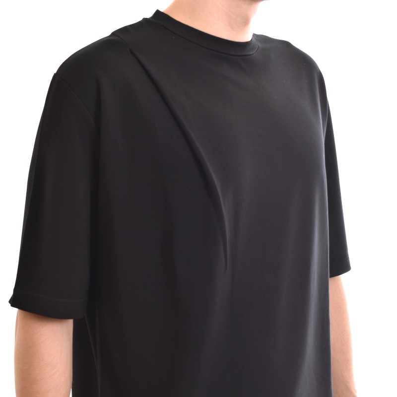 Diverse Loose Fit Crewneck T-Shirt-Black