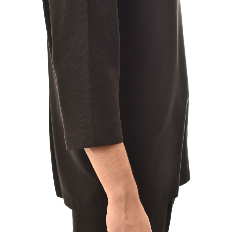 Diverse Relaxed Fit T-Shirt In Lyocell Fabric-Black