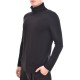 Diverse Smooth Feel Turtleneck Blouse-Black Diverse Smooth Feel Turtleneck Blouse-Black