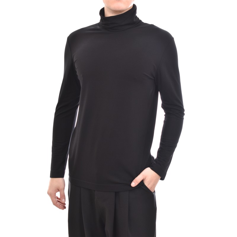 Diverse Smooth Feel Turtleneck Blouse-Black Diverse Smooth Feel Turtleneck Blouse-Black