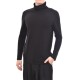 Diverse Smooth Feel Turtleneck Blouse-Black Diverse Smooth Feel Turtleneck Blouse-Black