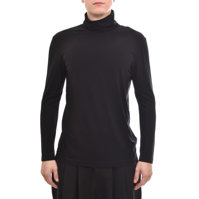 Diverse Smooth Feel Turtleneck Blouse-Black Diverse Smooth Feel Turtleneck Blouse-Black
