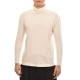 Diverse Smooth Feel Turtleneck Blouse-Off White