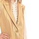 Motel Gold Flaked Striped Gilet-Gold Dust