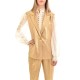 Motel Gold Flaked Striped Gilet-Gold Dust