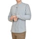 Brokers Mao Collar Distressed Denim Shirt-Sky Blue Brokers Mao Collar Distressed Denim Shirt-Sky Blue