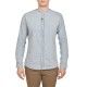 Brokers Mao Collar Distressed Denim Shirt-Sky Blue Brokers Mao Collar Distressed Denim Shirt-Sky Blue