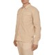 Brokers Relaxed Fit Overshirt With Pockets-Beige