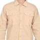 Brokers Relaxed Fit Overshirt With Pockets-Beige