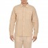 Brokers Relaxed Fit Overshirt With Pockets-Beige
