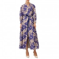 Marella Relaxed Fit Floral Dress Nursery-White/Electric Blue