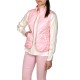 Emme Vosci Water Repellent Vest With Diamond Padded Quilting-Bubblegum