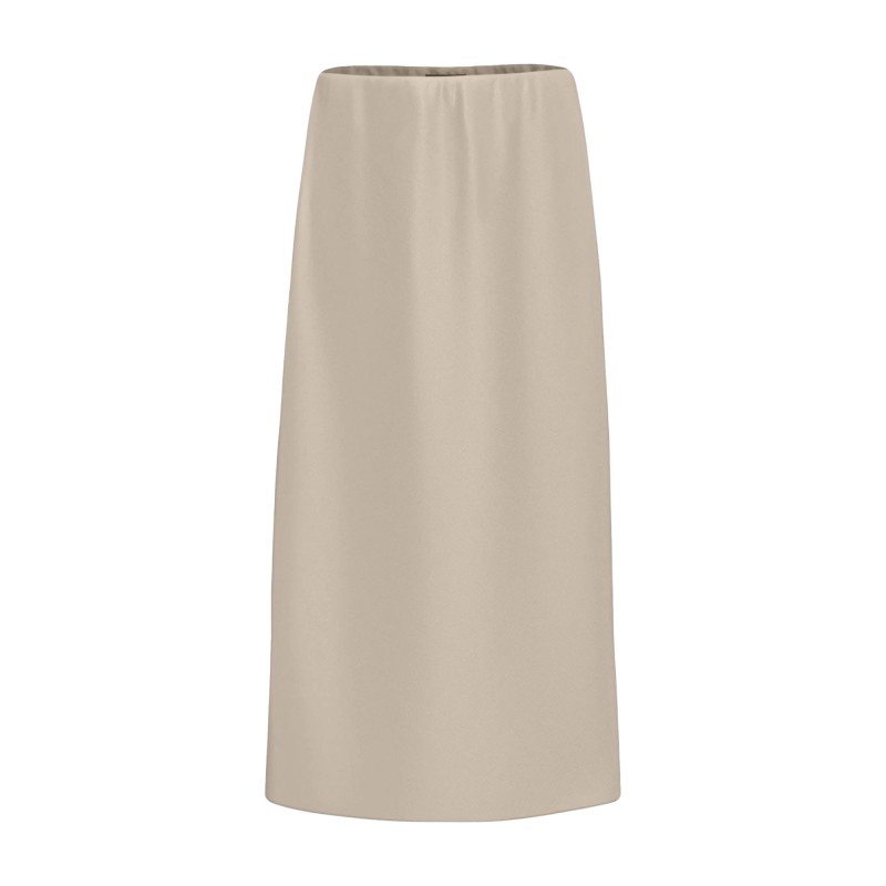 Emme Calco Midi Skirt-Ecru