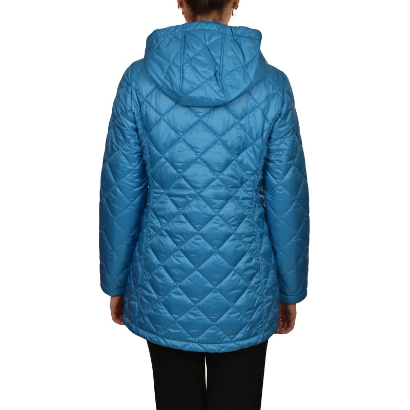 Emme Alain Light Quilted Jacket-Blue Curacao Emme Alain Light Quilted Jacket-Blue Curacao