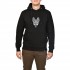 Brokers French Pug Logo Hoodie Sweatshirt In Regular Fit-Black