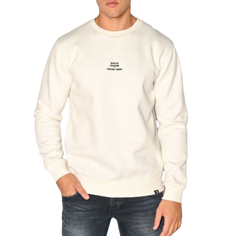Brokers No Need For Explanations Logo Sweatshirt-White