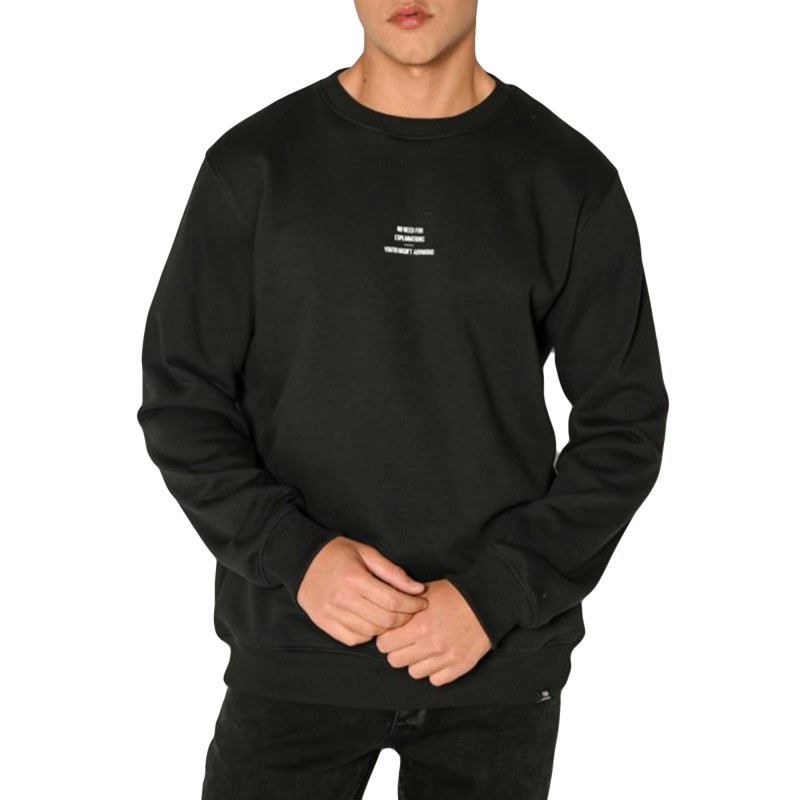 Brokers No Need For Explanations Logo Sweatshirt-Black