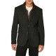Sogo Classy Blazer With Detatchable Zip Up Neckline-Anthracite/Teddy Brown