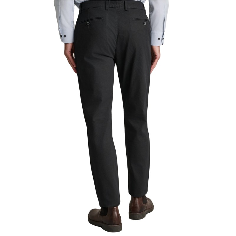 Navy & Green Trousers Apieto Modern Fit-DK Grey