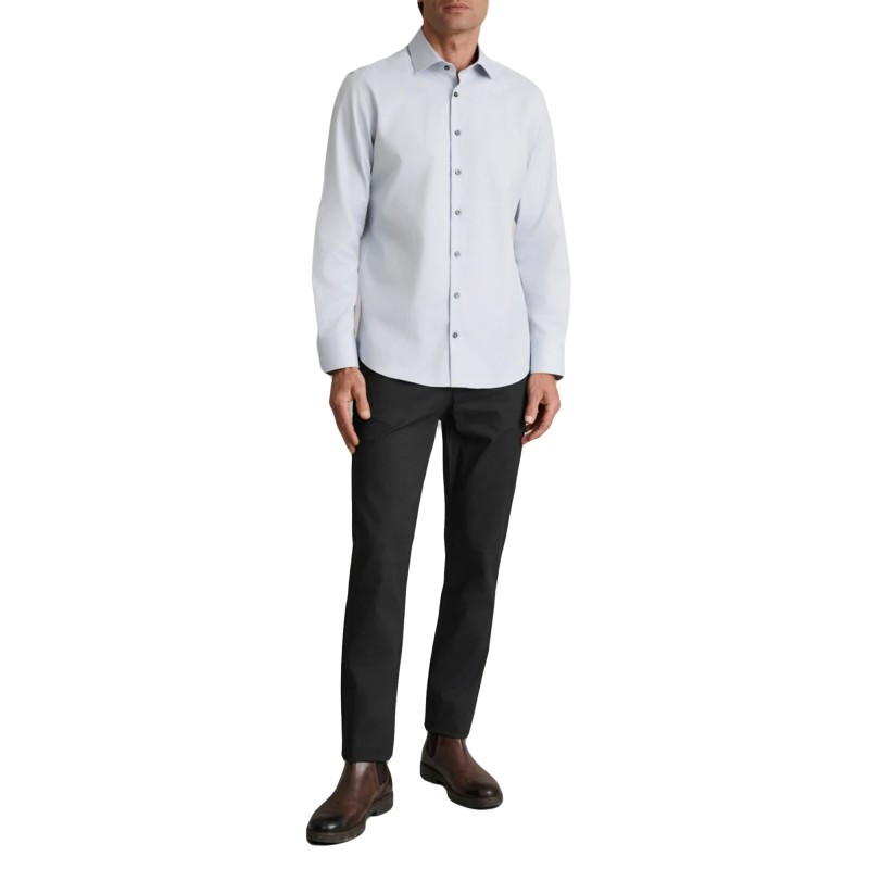 Navy & Green Trousers Apieto Modern Fit-DK Grey