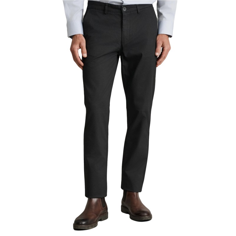 Navy & Green Trousers Apieto Modern Fit-DK Grey
