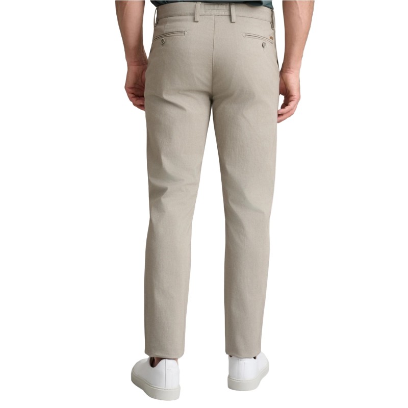 Navy & Green Trousers Modern Fit-Cobblestone