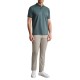 Navy & Green Trousers Modern Fit-Cobblestone