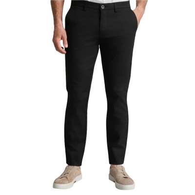 Navy & Green Trousers Modern Fit-Black