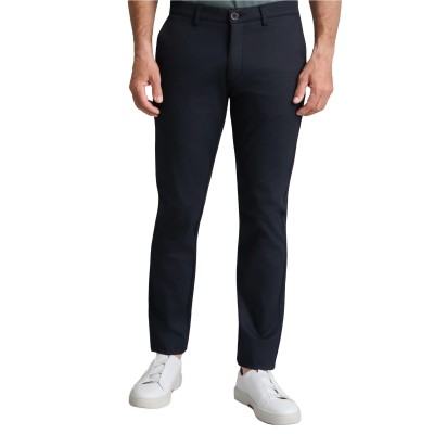 Navy & Green Trousers Modern Fit-Darkest Blue