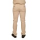 Navy & Green Modern Fit Trousers-Bone White Navy & Green Modern Fit Trousers-Bone White