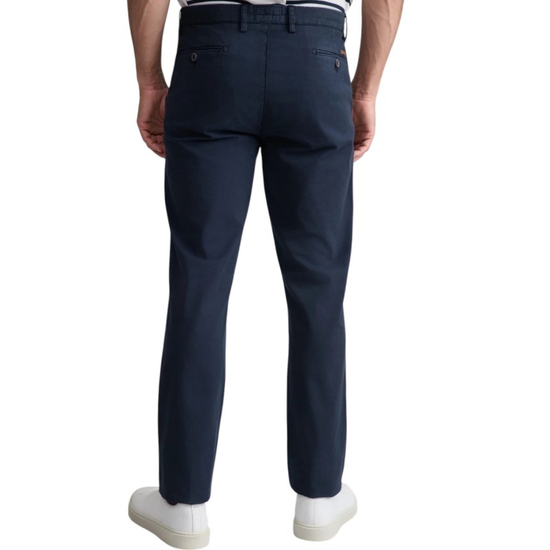 Navy & Green Trousers Apieto Modern Fit-Ultramarine Blue Navy & Green Trousers Apieto Modern Fit-Ultramarine Blue