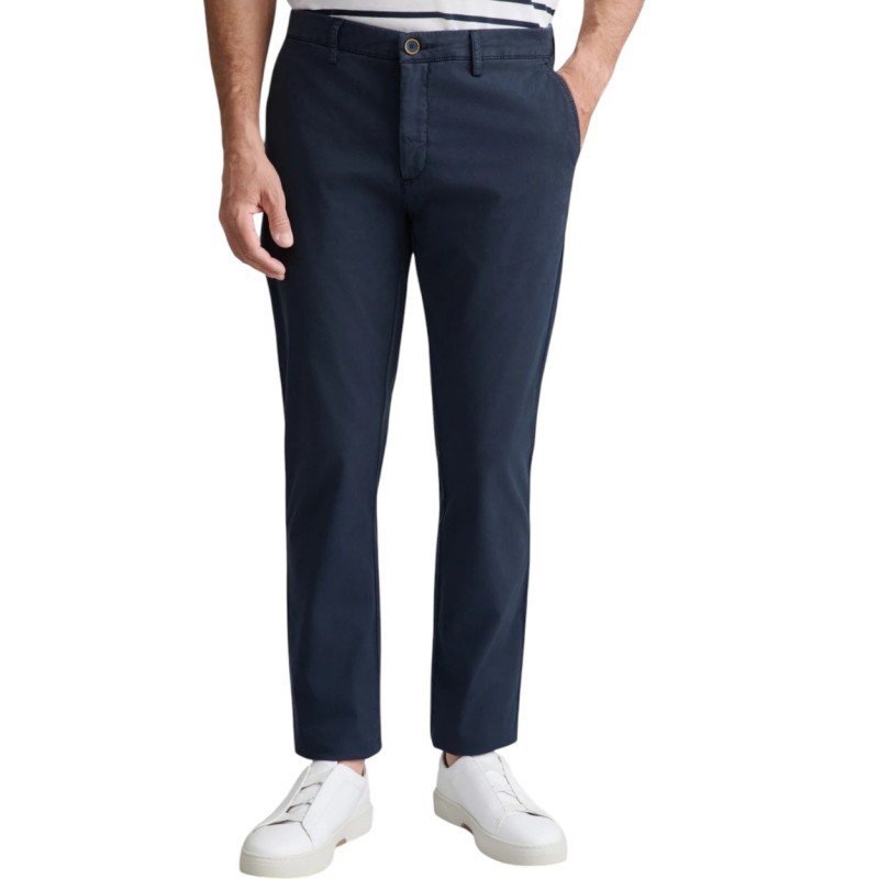 Navy & Green Trousers Apieto Modern Fit-Ultramarine Blue Navy & Green Trousers Apieto Modern Fit-Ultramarine Blue