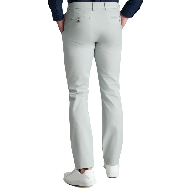 Navy & Green Trousers Apieto Modern Fit-Stormy Grey