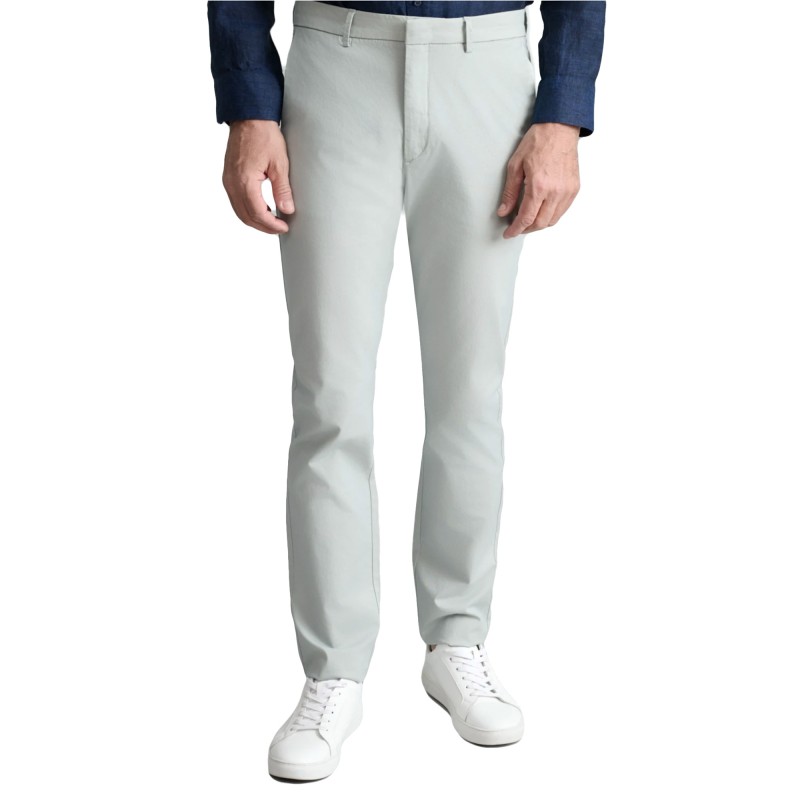 Navy & Green Trousers Apieto Modern Fit-Stormy Grey