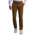 Navy & Green Trousers Chinos Modern Fit-Chocolate