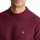 Navy & Green Sweater Crew Neck-Dk Bordeaux