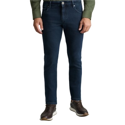 Navy & Green Jeans-Blue/Black
