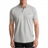 Navy & Green Polo Shirt Custom Fit Mercerised-Grey Stone