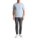 Navy & Green T-Shirt Custom Fit-Blue Fog