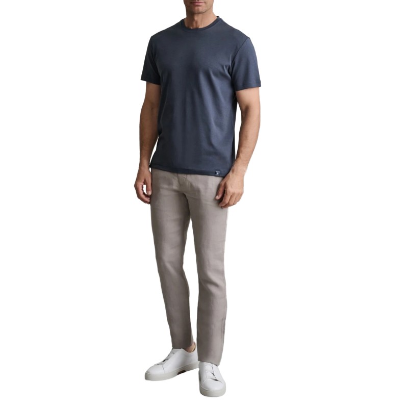 Navy & Green T-Shirt Custom Fit-Orion Blue