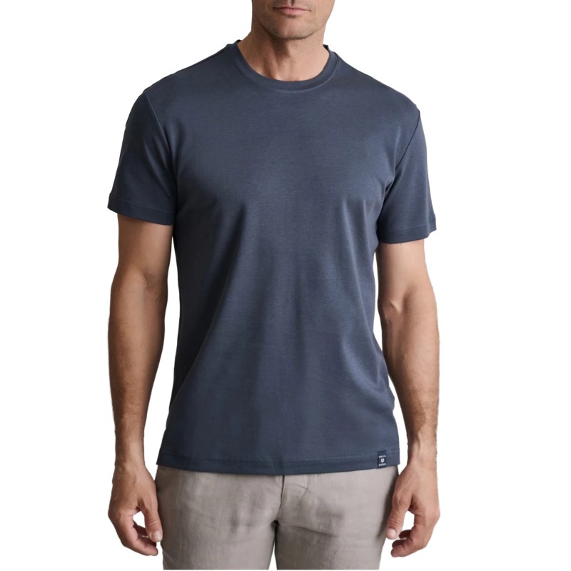 Navy & Green T-Shirt Custom Fit-Orion Blue